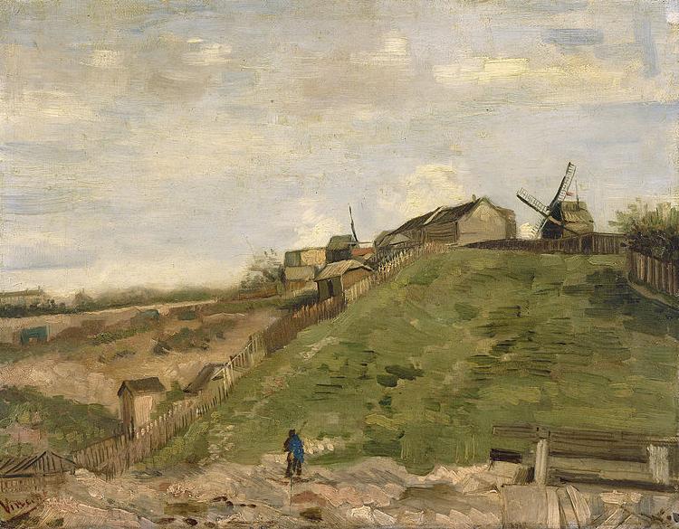 Vincent Van Gogh The hill of Montmartre with stone quarry Spain oil painting art